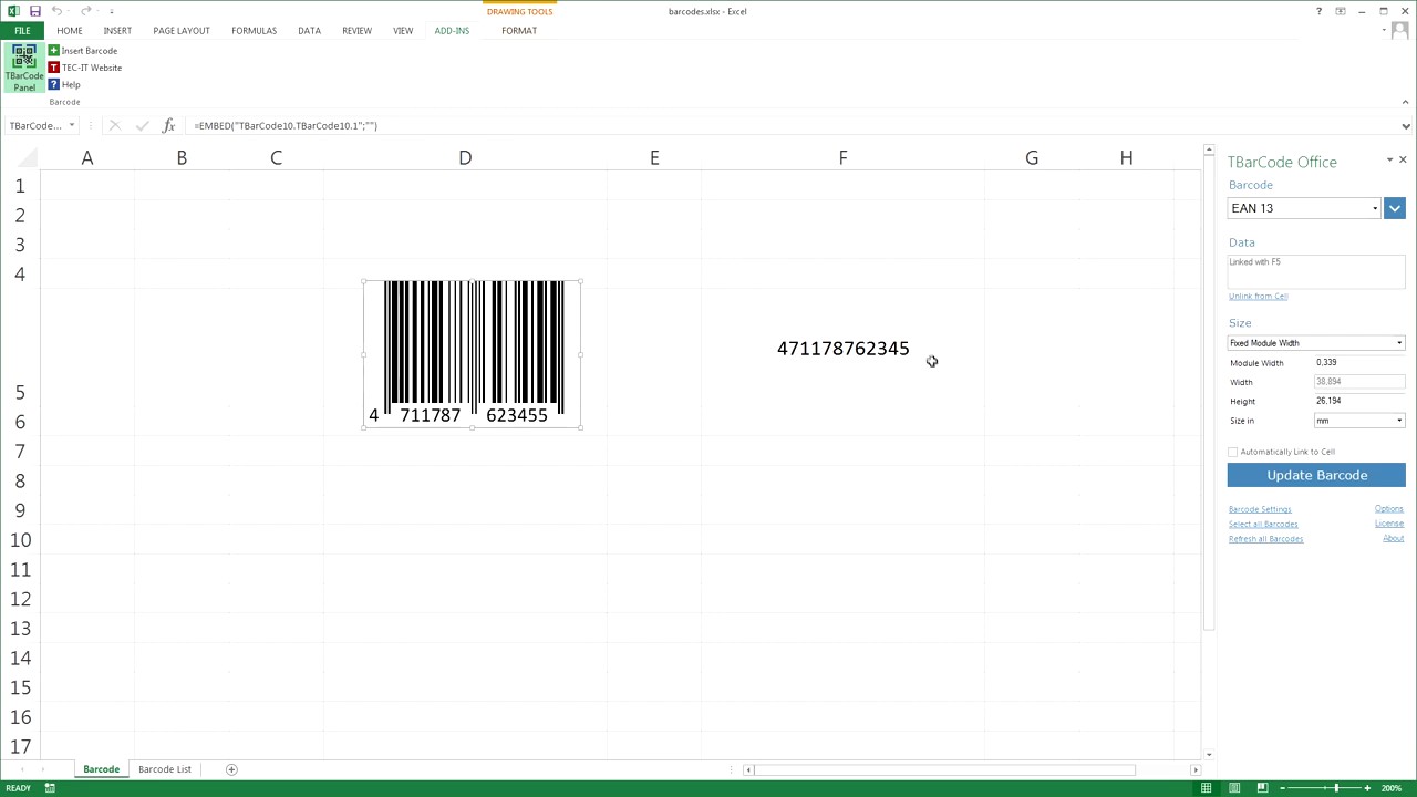 microsoft barcode download